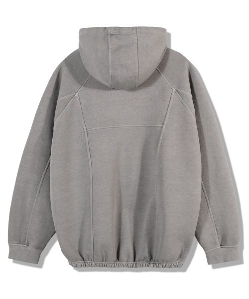 GUBIN(グビン)の「ピグメントラインバンディングフードパーカー - ライトグレー(パーカー・レディース・その他・SMALL/MEDIUM/LARGE)」の3枚目の写真