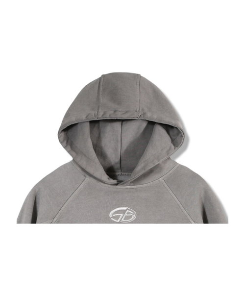 GUBIN(グビン)の「ピグメントラインバンディングフードパーカー - ライトグレー(パーカー・レディース・その他・SMALL/MEDIUM/LARGE)」の4枚目の写真