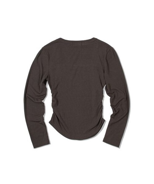MOAA(モア)の「スクエアネックシャーリングロングスリーブ (チャコール)(Tシャツ/カットソー・レディース・その他・SMALL/MEDIUM)」の3枚目の写真
