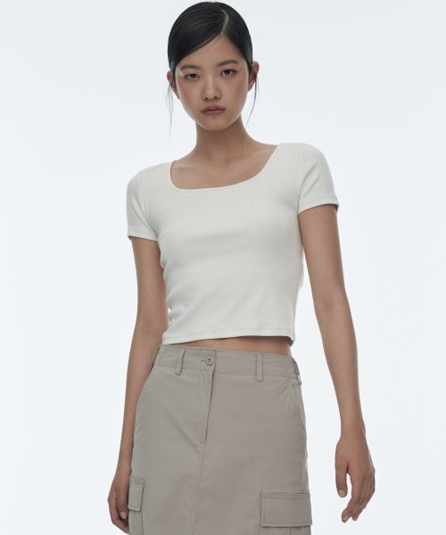 MUSINSA STANDARD WOMAN（ムシンサスタンダードウーマン）の「ウィメンズカーゴマキシスカート[ライトベージュ]（スカート・レディース・その他・SMALL/MEDIUM/LARGE/X-SMALL）」の3枚目の写真