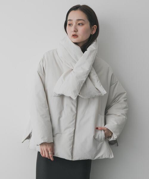 WEB/一部店舗限定』マフラーツキシームレスダウン（ダウンジャケット