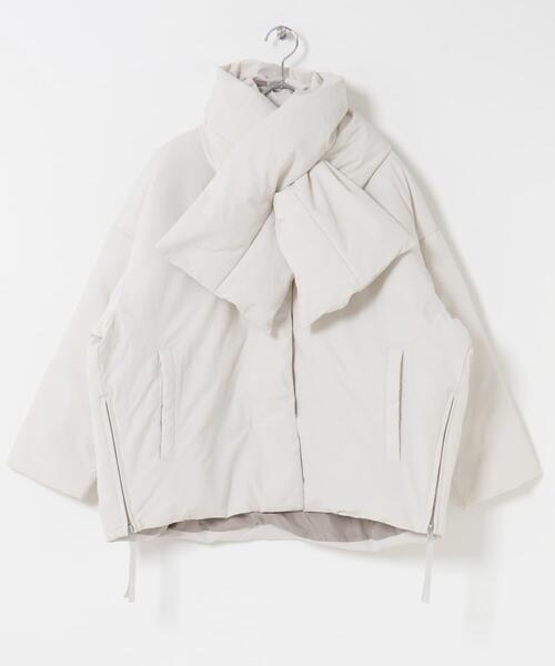 WEB/一部店舗限定』マフラーツキシームレスダウン（ダウンジャケット