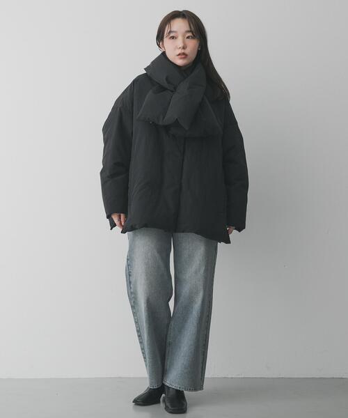 WEB/一部店舗限定』マフラーツキシームレスダウン（ダウンジャケット