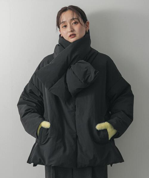 WEB/一部店舗限定』マフラーツキシームレスダウン（ダウンジャケット