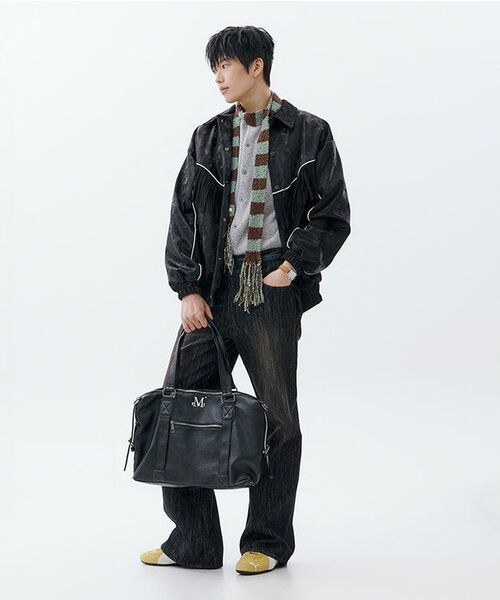 WESLEYHYUSTON(ウェズリーユーストン)の「HARSH DYEING SLUB DENIM PANTS BLACK(デニムパンツ・レディース・その他・SMALL/MEDIUM/LARGE/X-SMALL)」の5枚目の写真