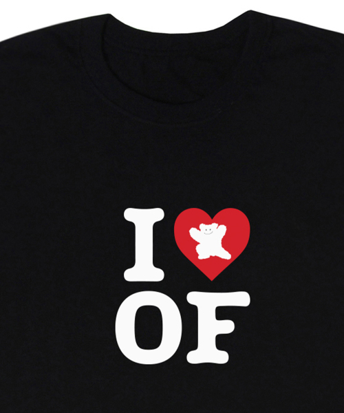 GRAVER（グレーバー）の「[UNISEX] I LOVEベアロングスリーブTシャツ_ブラック（Tシャツ/カットソー・レディース・ブラック・LARGE/MEDIUM）」の2枚目の写真