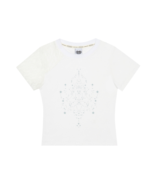LUVISTRUE(ラヴイズトゥルー)の「IM LACE POINT TEE(WHITE)(Tシャツ/カットソー・レディース・その他・FREE)」の2枚目の写真