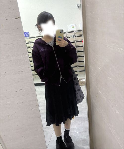 SUNBURNPROJECT(サンバーンプロジェクト)の「Logo Patch Hoodie Zip-up, PURPLE(パーカー・レディース・その他・FREE)」の12枚目の写真