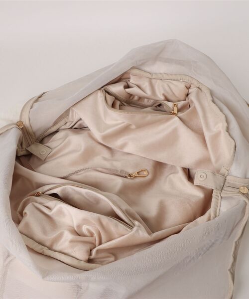 moncheri モンシェリ 2wayメッシュ付きスリングバッグ ベージュ 2wayハンモック型メッシュ付きスリングバッグ – moncheri