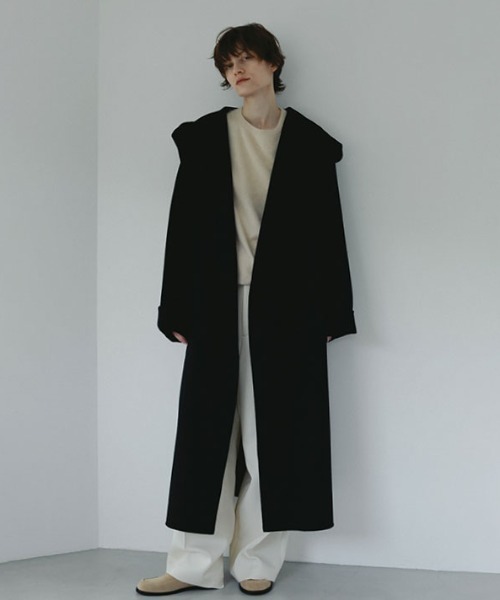 SANTEウールカシミヤフーディーリバーコート（その他アウター）｜ETRE