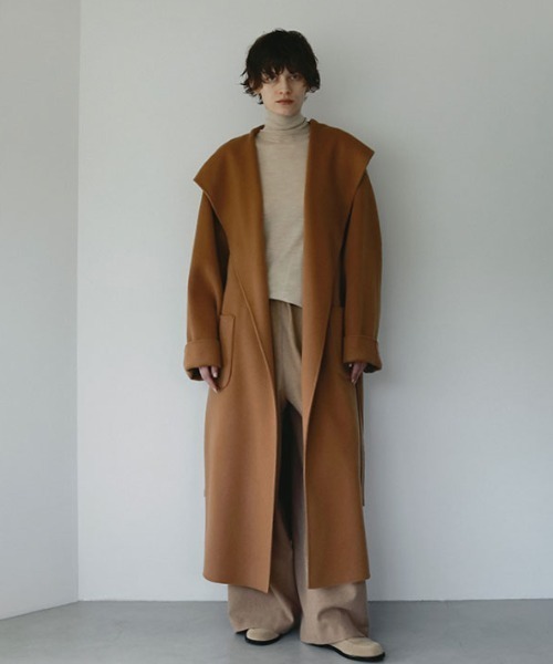 ETRE TOKYO SANTEウールカシミヤフーディーリバーコート SANTEウールカシミヤフーディーリバーコート（その他アウター）｜ETRE