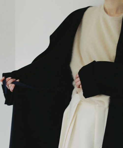 SANTEウールカシミヤフーディーリバーコート（その他アウター）｜ETRE