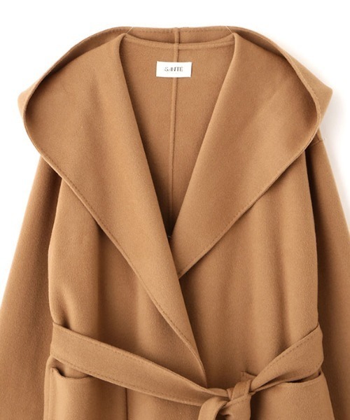 SANTEウールカシミヤフーディーリバーコート（その他アウター）｜ETRE