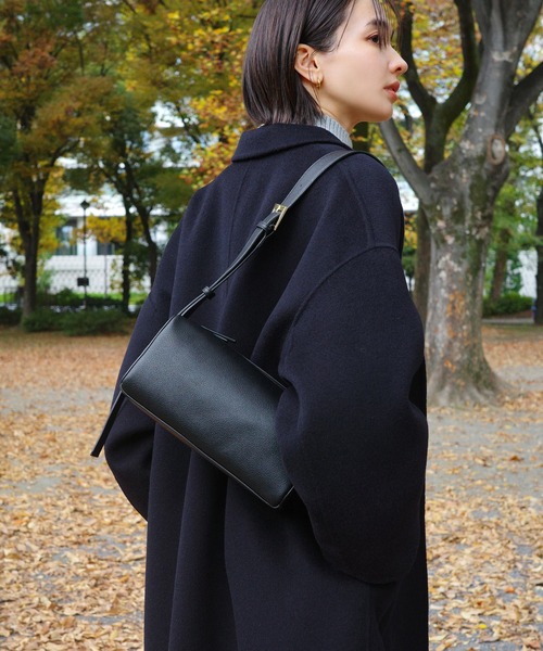 おはな セール】フェイクレザースクエアボックスバッグ（ショルダーバッグ