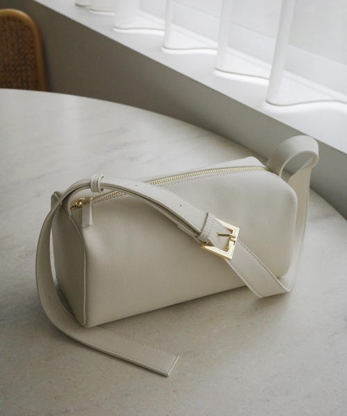 セール】フェイクレザースクエアボックスバッグ（ショルダーバッグ