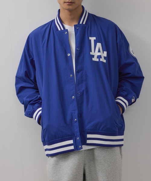 MLB(メジャーリーグベースボール)の「MLB Lightweight Nylon Stadium Jacket/MLBライトウェイトナイロンスタジアムジャケット(ナイロンジャケット・メンズ・ネイビー系/ブルー系/ブラウン系・XL/M/L)」の9枚目の写真