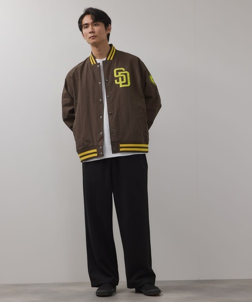 MLB(メジャーリーグベースボール)の「MLB Lightweight Nylon Stadium Jacket/MLBライトウェイトナイロンスタジアムジャケット(ナイロンジャケット・メンズ・ネイビー系/ブルー系/ブラウン系・XL/M/L)」の7枚目の写真