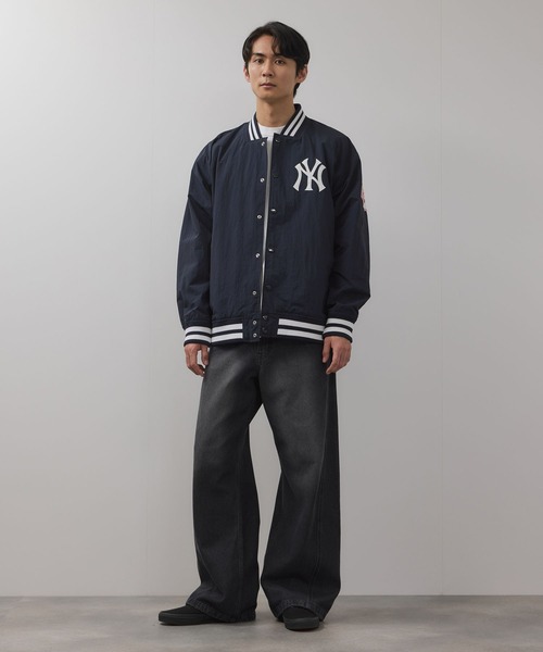 MLB(メジャーリーグベースボール)の「MLB Lightweight Nylon Stadium Jacket/MLBライトウェイトナイロンスタジアムジャケット(ナイロンジャケット・メンズ・ネイビー系/ブルー系/ブラウン系・XL/M/L)」の14枚目の写真