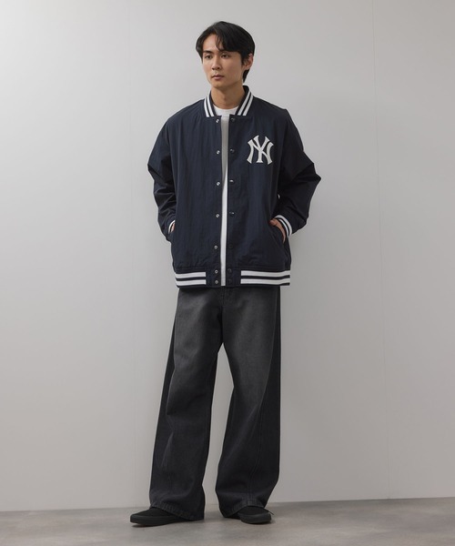 MLB(メジャーリーグベースボール)の「MLB Lightweight Nylon Stadium Jacket/MLBライトウェイトナイロンスタジアムジャケット(ナイロンジャケット・メンズ・ネイビー系/ブルー系/ブラウン系・XL/M/L)」の15枚目の写真