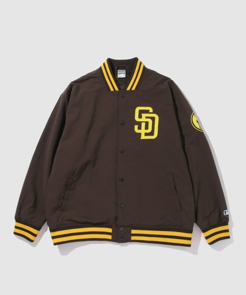 MLB（メジャーリーグベースボール）の「MLB Lightweight Nylon Stadium Jacket/MLBライトウェイトナイロンスタジアムジャケット（ナイロンジャケット・メンズ・ネイビー系/ブルー系/ブラウン系・XL/M/L）」の9枚目の写真