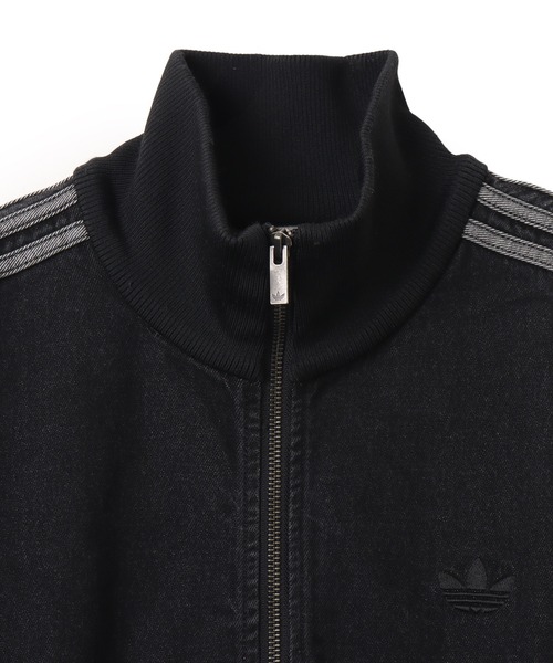 adidas（アディダス）の「adidas ADICOLOR DENIM FIREBIRD TRACK TOP / アディダス アディカラー デニム ファイヤーバード トラック トップ（その他アウター・メンズ・ブラック・M/L/XL/XXL/S）」の4枚目の写真