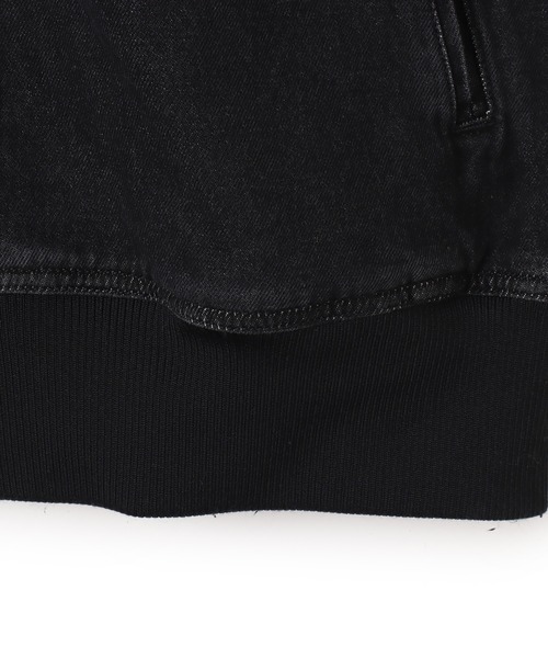 adidas（アディダス）の「adidas ADICOLOR DENIM FIREBIRD TRACK TOP / アディダス アディカラー デニム ファイヤーバード トラック トップ（その他アウター・メンズ・ブラック・M/L/XL/XXL/S）」の8枚目の写真