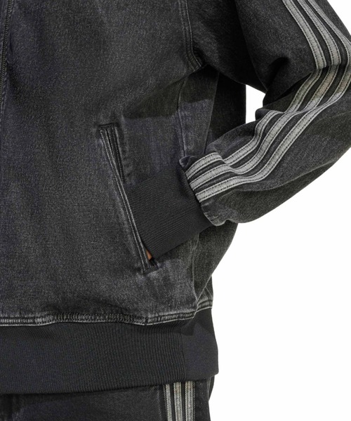 adidas（アディダス）の「adidas ADICOLOR DENIM FIREBIRD TRACK TOP / アディダス アディカラー デニム ファイヤーバード トラック トップ（その他アウター・メンズ・ブラック・M/L/XL/XXL/S）」の6枚目の写真