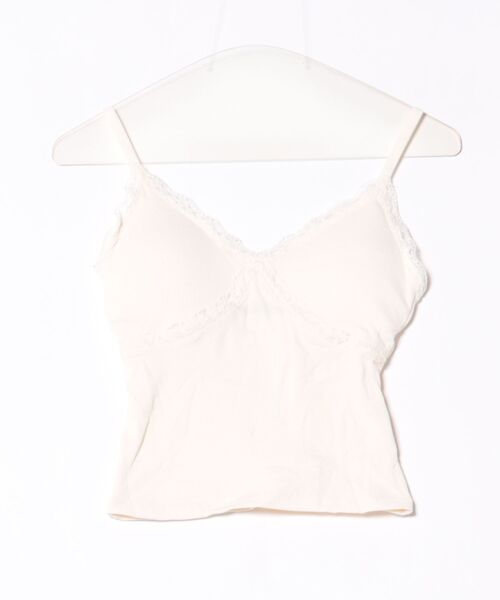 セール】カップ付き レースデザインキャミソール（キャミソール