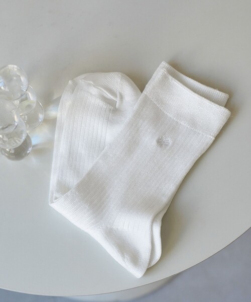 ROPE' PICNIC（ロペピクニック）の「RPロゴソックス（ソックス/靴下・レディース・ブラック/シルバー/ホワイト/ダークブラウン・FREE）」の2枚目の写真