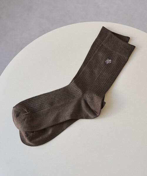 ROPE' PICNIC（ロペピクニック）の「RPロゴソックス（ソックス/靴下・レディース・ブラック/シルバー/ホワイト/ダークブラウン・FREE）」の7枚目の写真