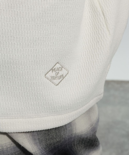 BAYFLOW（ベイフロー）の「裏シャギーサーマルTシャツ（Tシャツ/カットソー・メンズ・チャコール/オフホワイト/ブラック・MEDIUM/LARGE）」の5枚目の写真