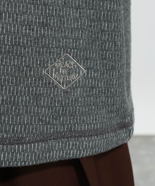 BAYFLOW（ベイフロー）の「裏シャギーサーマルTシャツ（Tシャツ/カットソー・メンズ・チャコール/オフホワイト/ブラック・MEDIUM/LARGE）」の8枚目の写真