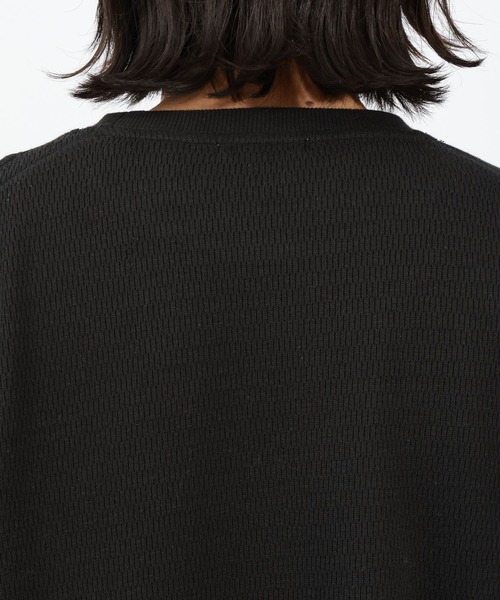 BAYFLOW（ベイフロー）の「裏シャギーサーマルTシャツ（Tシャツ/カットソー・メンズ・チャコール/オフホワイト/ブラック・MEDIUM/LARGE）」の15枚目の写真