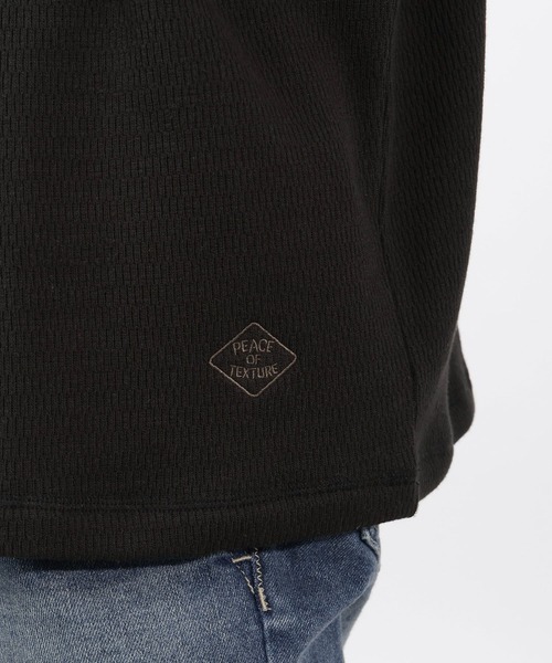 BAYFLOW（ベイフロー）の「裏シャギーサーマルTシャツ（Tシャツ/カットソー・メンズ・チャコール/オフホワイト/ブラック・MEDIUM/LARGE）」の17枚目の写真