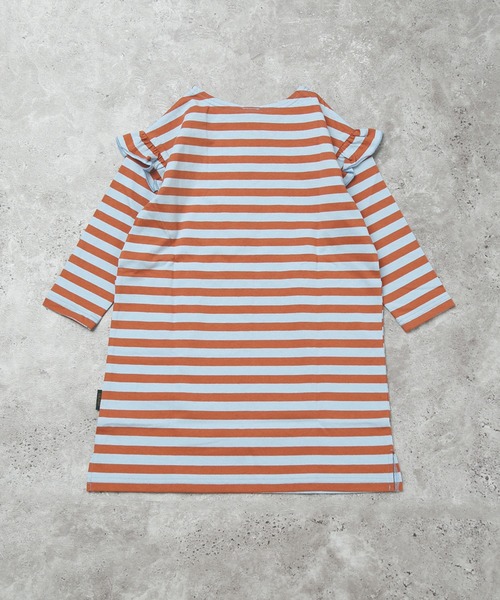 DILASH(ディラッシュ)の「ボーダー長袖ドルマンワンピース(ワンピース・キッズ・パープル/ブルー/グリーン・100/90/120/110/130)」の13枚目の写真