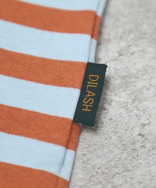 DILASH(ディラッシュ)の「ボーダー長袖ドルマンワンピース(ワンピース・キッズ・パープル/ブルー/グリーン・100/90/120/110/130)」の9枚目の写真