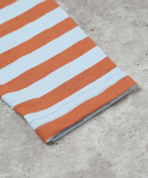 DILASH(ディラッシュ)の「ボーダー長袖ドルマンワンピース(ワンピース・キッズ・パープル/ブルー/グリーン・100/90/120/110/130)」の7枚目の写真