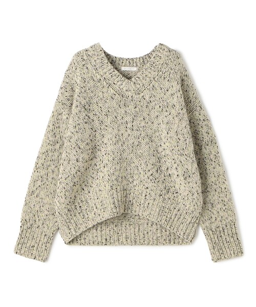 ギャルリーヴィートゥモローランド 25AW セサミメランジ ニット セーター セサミメランジ Vネックプルオーバー（ニット/セーター）｜GALERIE VIE