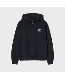 Honda Small Wing Rivet point Hoodie Black