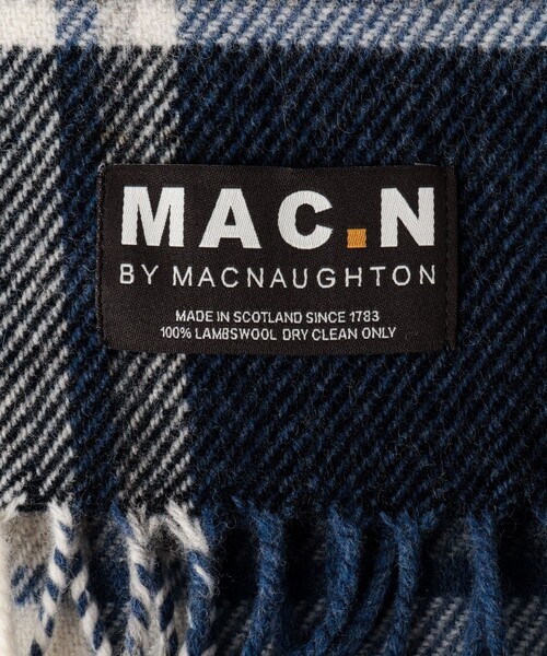NOLLEY’S（ノーリーズ）の「【MAC.N/マックエヌ】Lambswool Hoy Scarf 25（ストール/ショール・メンズ・グレー系その他/ブルー系その他・FREE）」の5枚目の写真