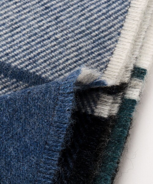 NOLLEY’S（ノーリーズ）の「【MAC.N/マックエヌ】Lambswool Hoy Scarf 25（ストール/ショール・メンズ・グレー系その他/ブルー系その他・FREE）」の8枚目の写真