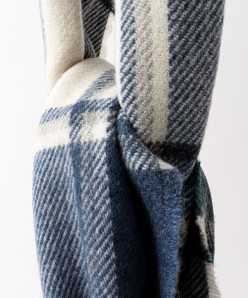 NOLLEY’S（ノーリーズ）の「【MAC.N/マックエヌ】Lambswool Hoy Scarf 25（ストール/ショール・メンズ・グレー系その他/ブルー系その他・FREE）」の13枚目の写真
