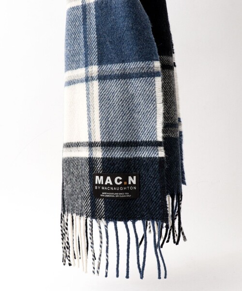 NOLLEY’S（ノーリーズ）の「【MAC.N/マックエヌ】Lambswool Hoy Scarf 25（ストール/ショール・メンズ・グレー系その他/ブルー系その他・FREE）」の14枚目の写真