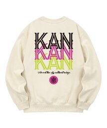 KMC0049 ツーカットライン裏起毛スウェット - クリーム
