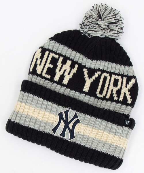 FREAK'S STORE（フリークスストア）の「’47/フォーティーセブン 47 カフニット ポンポン 限定展開（ニットキャップ/ビーニー・レディース・オフホワイト/ブルー/ネイビー・ONE SIZE）」の3枚目の写真