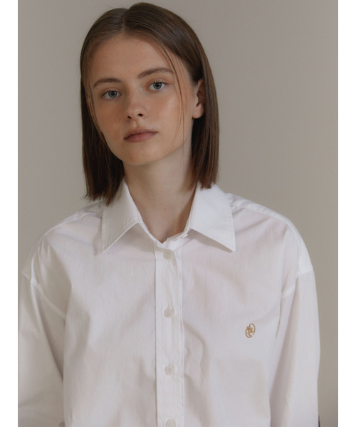 ANOETIC（アノエティック）の「ELBOW PATCH LOGO SHIRTS_WHITE（シャツ/ブラウス・レディース・その他・FREE）」の3枚目の写真