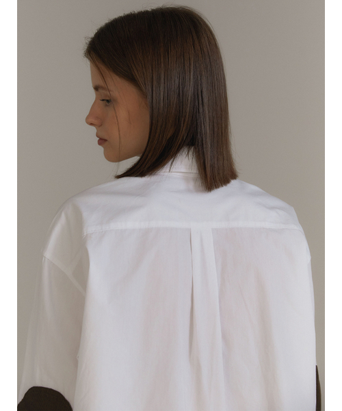 ANOETIC（アノエティック）の「ELBOW PATCH LOGO SHIRTS_WHITE（シャツ/ブラウス・レディース・その他・FREE）」の4枚目の写真