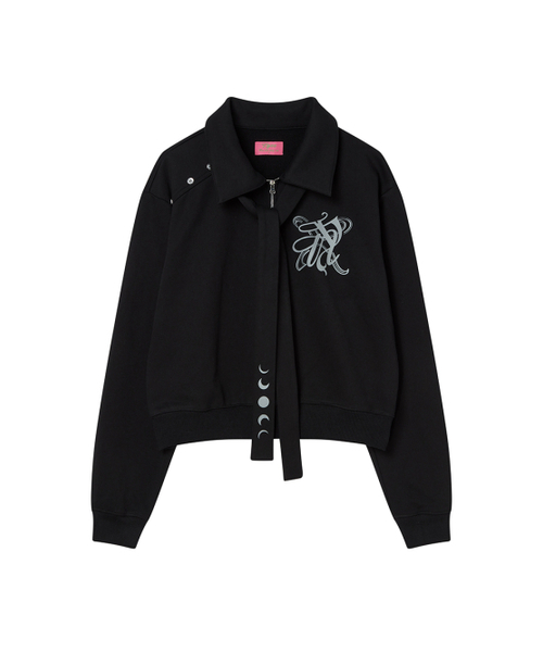NYXX（エヌワイエックスエックス）の「SNAP COLLAR SWEATSHIRT_SCALF SET BLACK（スウェット・レディース・その他・FREE）」の7枚目の写真