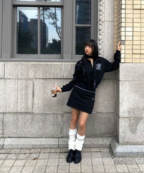 NYXX（エヌワイエックスエックス）の「SNAP COLLAR SWEATSHIRT_SCALF SET BLACK（スウェット・レディース・その他・FREE）」の6枚目の写真