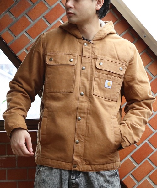 Carhartt(カーハート)の「Carhartt ダックワークジャケット 裏ボア(ブルゾン・メンズ・ブラウン/ブラック・X-LARGE/LARGE/MEDIUM/SMALL)」の15枚目の写真